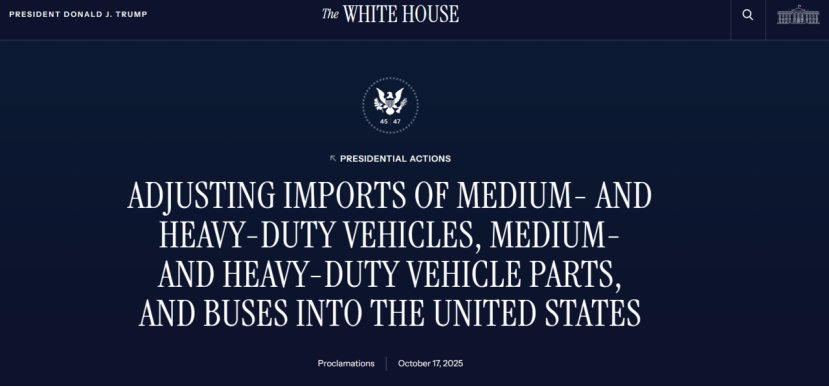 特朗普批准扩大美国汽车生产抵免,出台进口卡车25%新关税